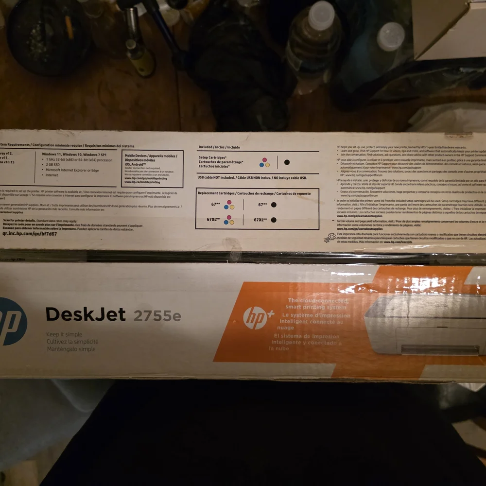 HP DeskJet 2755e Printer Box